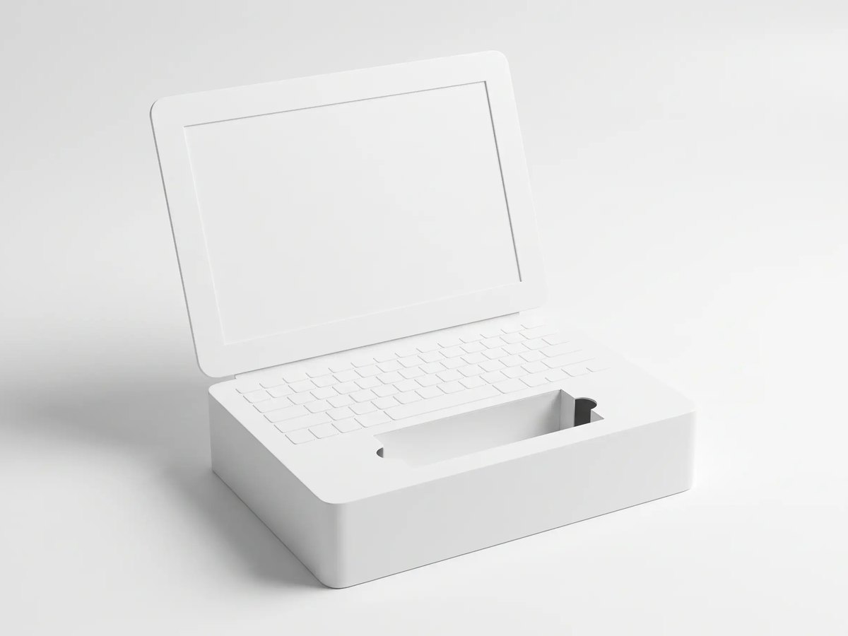 Laptop-shaped box
