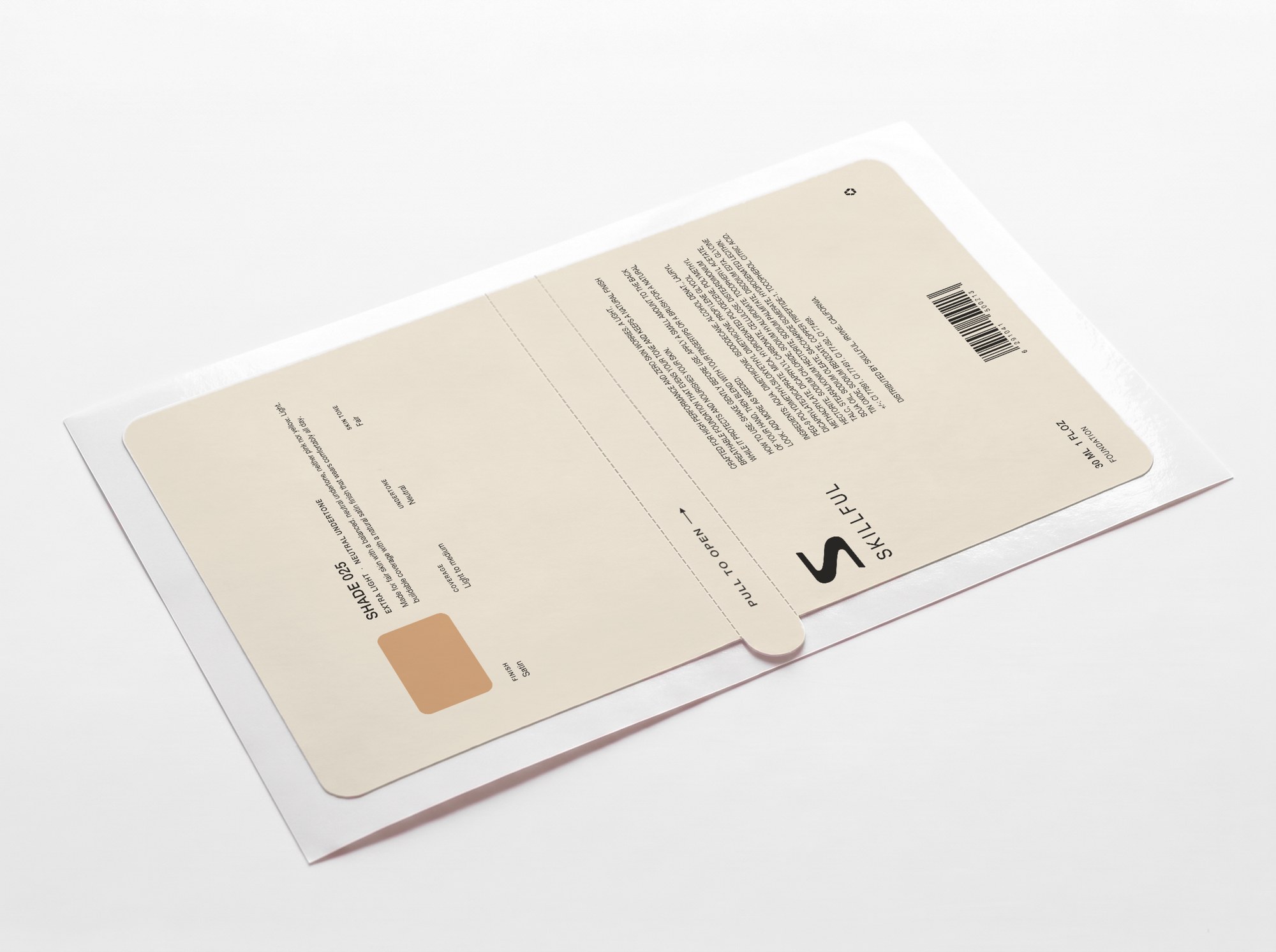 Product box seal: Label on its backing