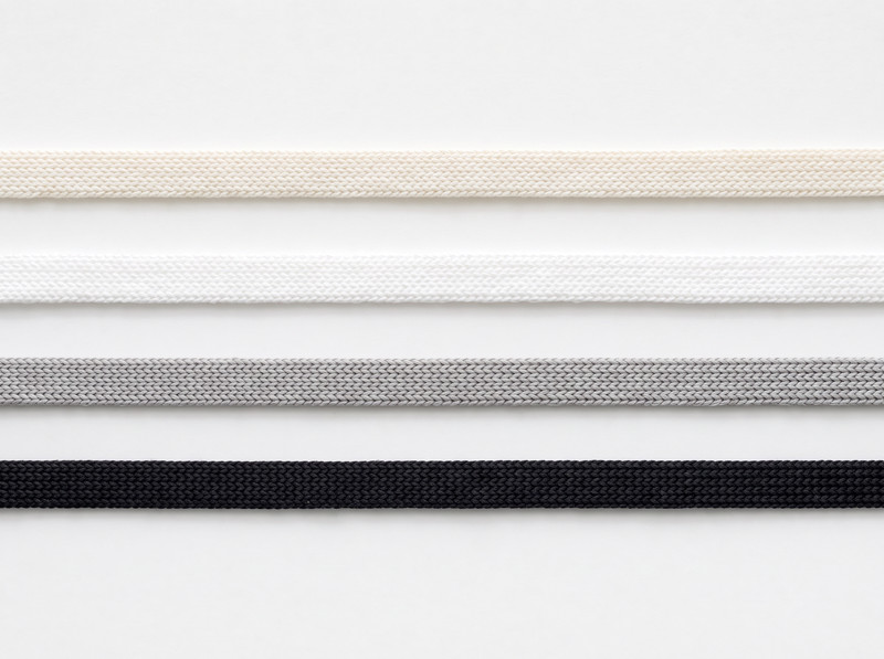Braided paper cords: Flat