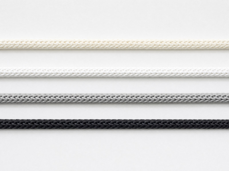Braided paper cords: Round