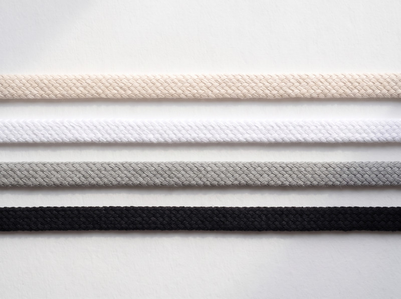 Cotton cords: Flat